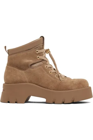 Gianvito Rossi 50mm Vancouver Suede Hiking Boots