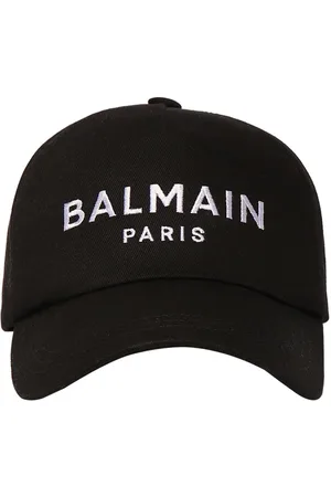 Balmain Logo Cotton Baseball Cap