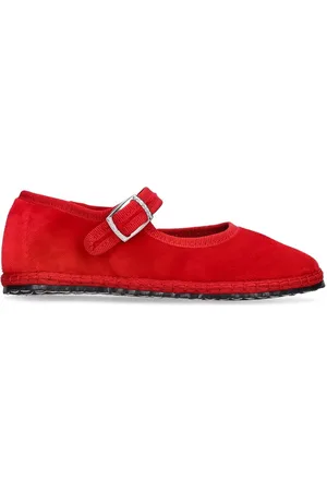 VIBI VENEZIA Piger Pæne sko - Cotton Velvet Mary Jane Loafers