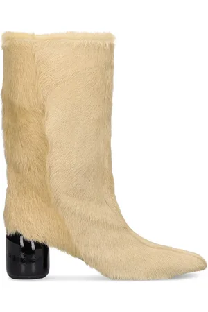 Jil Sander Kvinder Ankelstøvler - 65mm Long Hair Ankle Boots