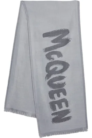 Alexander McQueen Mænd Tørklæder - Graffiti Logo Wool Scarf