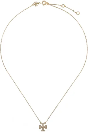 Tory Burch Kira Pavé Necklace & Stud Earrings Set