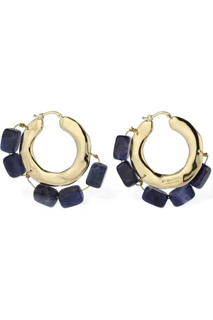 Jil Sander Rough Nature 3 Hoop Earrings