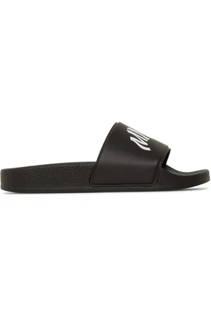 Maison Margiela Drenge Sandaler - Logo Print Rubber Slide Sandals