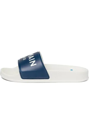Balmain Embossed Logo Rubber Slide Sandals