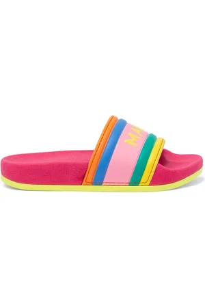 Marc Jacobs Color Block Slide Sandals W/ Logo