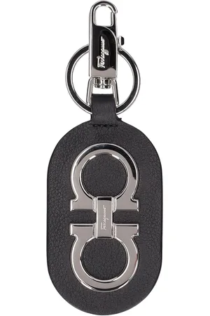 Salvatore Ferragamo Mænd Nøgleringe - Logo Leather Key Ring