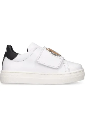 Moschino Leather Strap Sneakers W/ Patches