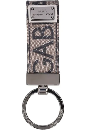 Dolce & Gabbana Mænd Nøgleringe - Coated Logo Jacquard Key Ring