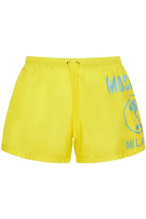 Moschino Logo Print Nylon Swim Shorts