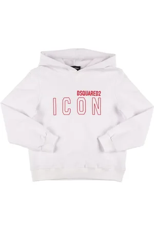 Dsquared2 Icon Logo Print Cotton Hoodie