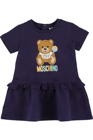 Moschino Kvinder Casual kjoler - Print Cotton Jersey Dress W/logo