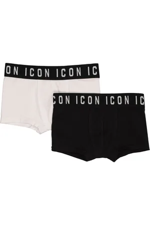 Dsquared2 Set Of 2 Logo Print Cotton Boxer Briefs