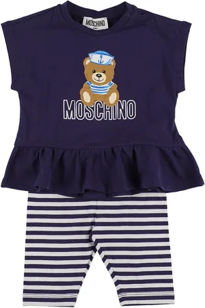 Moschino Cotton Blend T-shirt & Striped Leggings