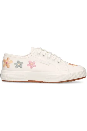 Superga Piger Casual sko - 2750 Flower Embroidered Canvas Sneakers