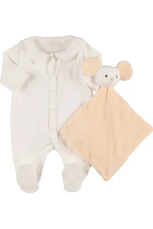 Chloé Piger Sparkedragter - Organic Interlock Romper & Mouse Toy