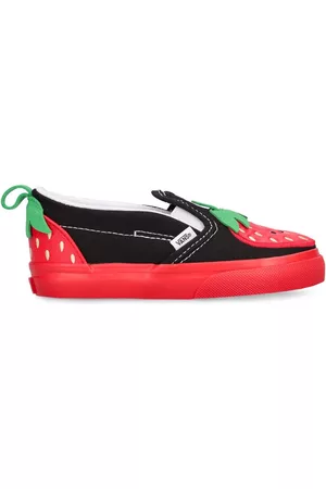Vans Piger Casual sko - Cherry Canvas Blend Slip-on Sneakers