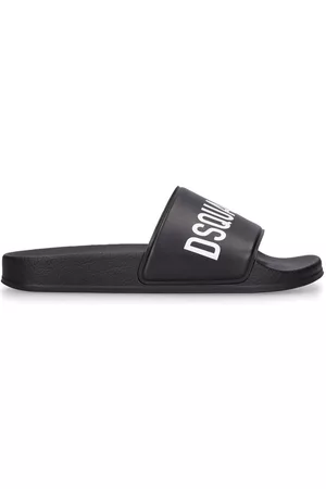 Dsquared2 Drenge Sandaler - Logo Print Rubber Slide Sandals