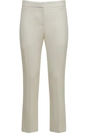 Alexander McQueen Kvinder Bukser - Viscose Blend High Rise Straight Pants