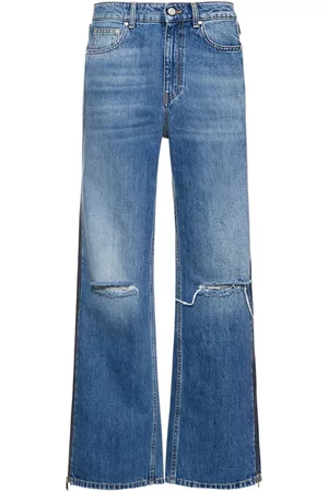 Stella McCartney Kvinder Jeans - Low Rise Distressed Wide Jeans