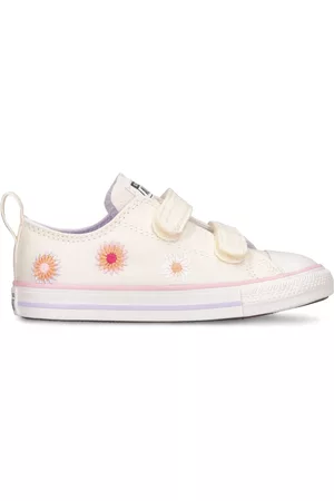 Converse Piger Casual sko - Embroidered Daisy Canvas Strap Sneakers