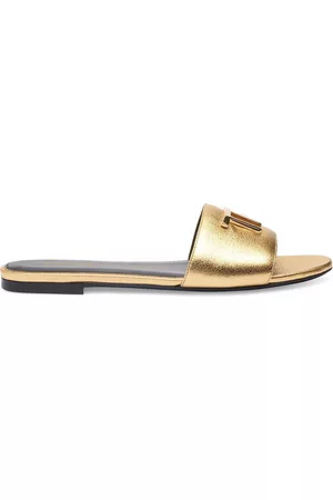 Tom Ford Kvinder Sandaler - 5mm Tf Laminated Leather Flats