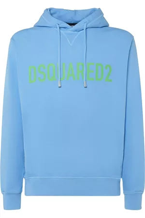 Dsquared2 Mænd Sweatshirts - Logo Cotton Jersey Hoodie