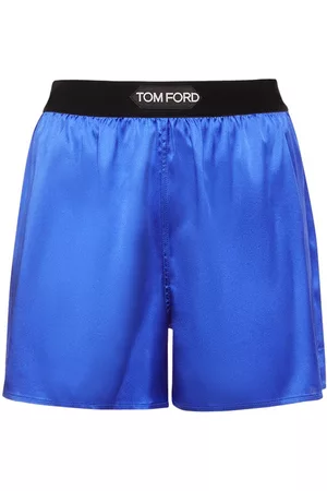 Tom Ford Kvinder Shorts - Logo Silk Satin Mini Shorts