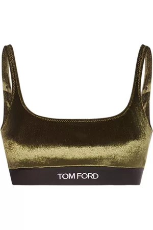 Tom Ford Kvinder BH - Stretch Velvet Logo Bra Top