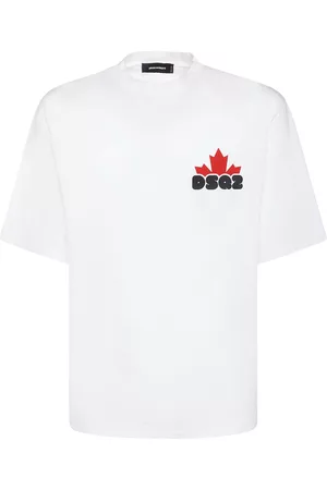Dsquared2 Mænd Kortærmede - Printed Cotton Jersey T-shirt
