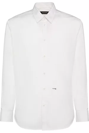 Dsquared2 Mænd Business skjorter - Stretch Cotton Poplin Shirt W/logo