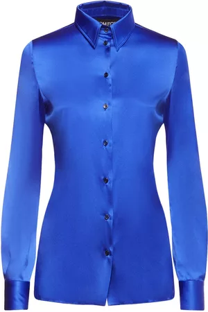 Tom Ford Kvinder Bluser - Stretch Silk Satin Fitted Shirt