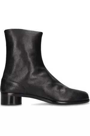 Maison Margiela Mænd Støvler - 30mm Tabi Leather Ankle Boots