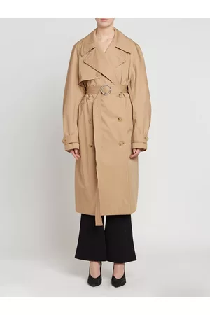 Stella McCartney Kvinder Trenchcoats - Belted Cotton Canvas Trench Coat