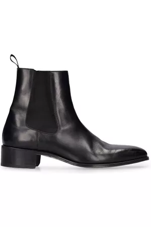 Tom Ford Mænd Støvler - 40mm Burnished Leather Ankle Boots