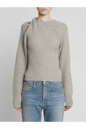 Stella McCartney Kvinder Strik - Twisted Cashmere Rib Knit Sweater