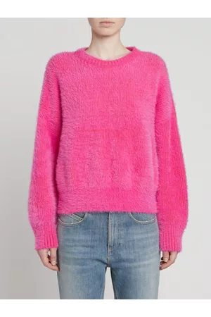 Stella McCartney Kvinder Strik - Fluffy Knit Crewneck Sweater
