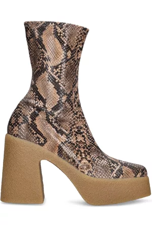 Stella McCartney Kvinder Ankelstøvler - 115mm Skyla Python Print Ankle Boots