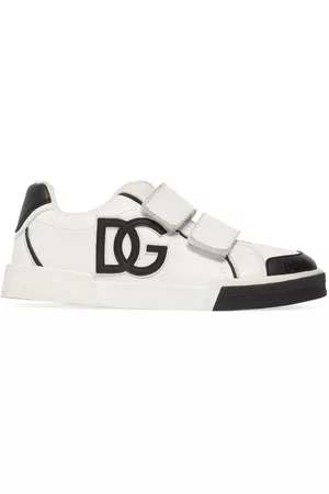 Dolce & Gabbana Piger Sneakers - Logo Print Leather Strap Sneakers