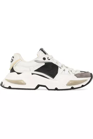 Dolce & Gabbana Piger Sneakers - Logo Print Rayon Lace-up Sneakers