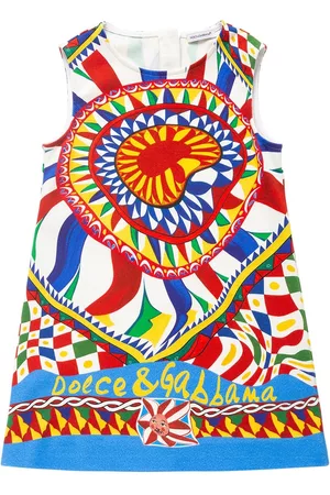 Dolce & Gabbana Kvinder Mønstrede kjoler - Carretto Print Cotton Dress