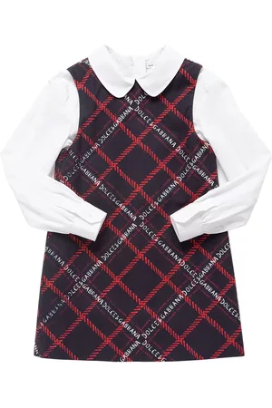 Dolce & Gabbana Kvinder Casual kjoler - Tartan Print Cotton Shirt & Dress