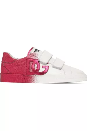 Dolce & Gabbana Piger Sneakers - Logo Print Leather Strap Sneakers