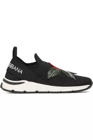 Dolce & Gabbana Kvinder Slip-on sneakers - Rose Knit Slip-on Sneakers W/logo