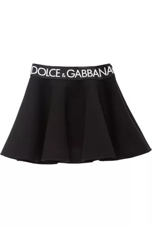 Dolce & Gabbana Kvinder Mininederdele - Cotton Mini Skirt W/logo Tape