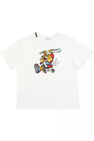 Dolce & Gabbana Drenge Kortærmede - Printed Cotton Jersey T-shirt