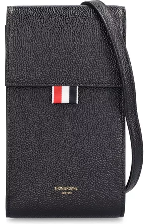 Thom Browne Mænd Mobil Covers - Leather Phone Holder