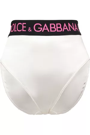 Dolce & Gabbana Kvinder Briefs - Logo High Rise Satin Briefs