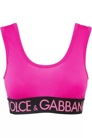 Dolce & Gabbana Kvinder Toppe - Logo Stretch Jersey Crop Top