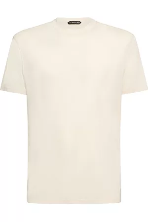 Tom Ford Mænd Kortærmede - Lyocell & Cotton T-shirt